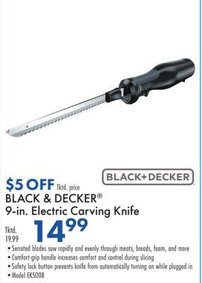 Boscov's Black & decker® 9-in. electric carving knife offer