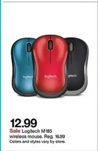 Target Logitech M185 Wireless Mouse offer