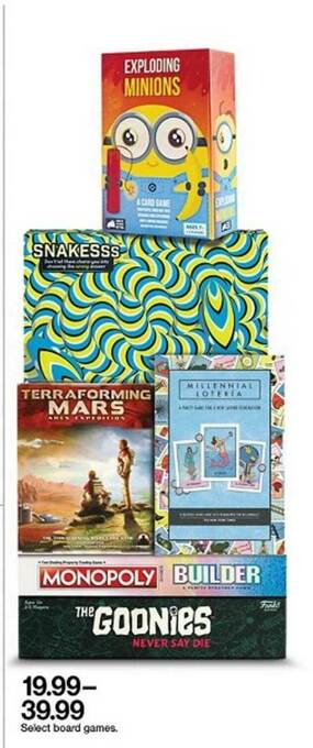 Target Board Games offer