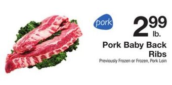 The Fresh Grocer Pork baby back ribs offer