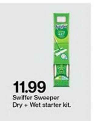Target Swiffer Sweeper Dry + Wet Starter Kit offer