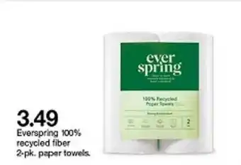 Target Everspring 100% Recycled Fiber 2-pk. Paper Towels offer