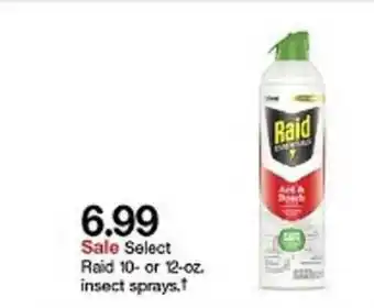 Target Raid 10- Or 12-oz Insect Sprays offer