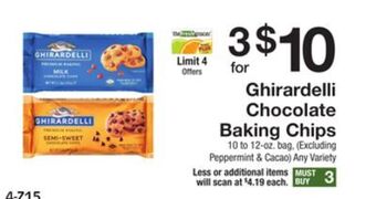 The Fresh Grocer Chocolate baking chips offer