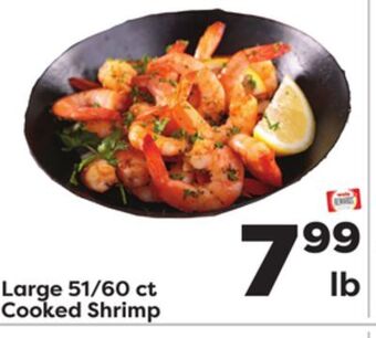 Weis Markets Large 51/60 ct cooked shrimp offer