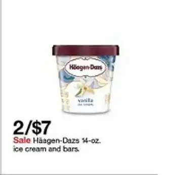 Target Häagen-dazs 14-oz. Ice Cream And Bars offer
