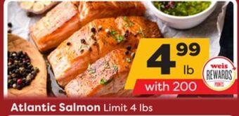 Weis Markets Atlantic salmon offer