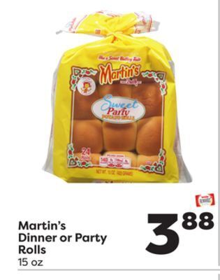 Weis Markets Martin's dinner or party rolls offer
