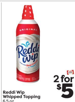 Weis Markets Reddi wip whipped topping offer
