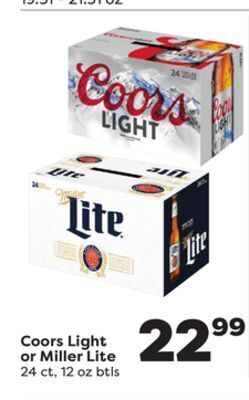 Weis Markets Coors light or miller lite offer