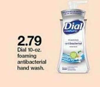 Target Dial 10-oz. Foaming Antibacterial Hand Wash offer