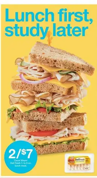 Target Oscar Mayer Deli Fresh 7- To 9-oz Lunch Meat offer
