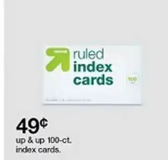 Target Up & Up 100-ct. Index Cards offer
