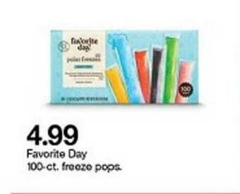 Target Favorite Day 100-ct. Freeze Pops offer