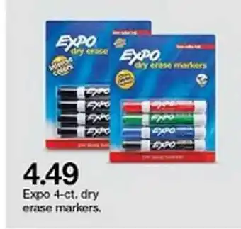 Target Expo 4-ct. Dry Erase Markers offer