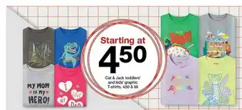 Target Cat & Jack Toddlers And Kids Graphic T-shirts offer
