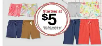 Target Cat & Jack Toddlers And Kids Knit Shorts offer