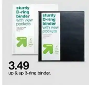Target Up & Up 3-ring Binder offer