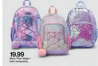 Target More Than Magic Kids' Backpacks offer