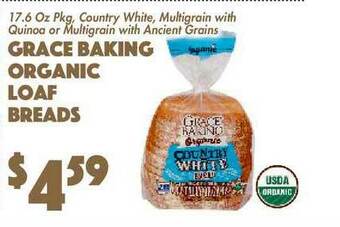 The Food Emporium Grace Baking Organic Loaf Breads offer