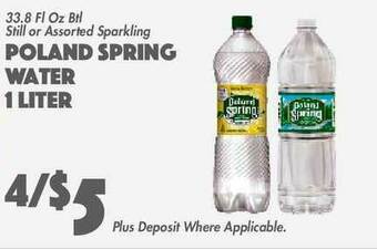 The Food Emporium Poland Spring Water offer