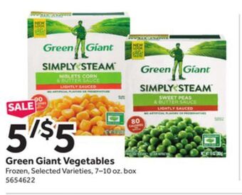 Stop&Shop Green giant vegetables offer