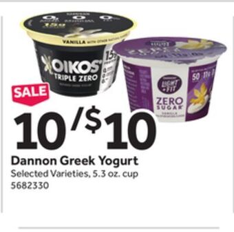Stop&Shop Dannon greek yogurt offer
