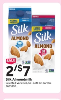 Stop&Shop Silk almondmilk offer