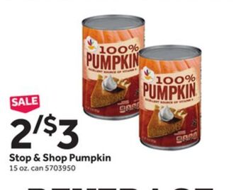 Stop&Shop Stop & shop pumpkin offer