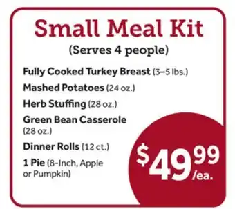 Stop&Shop Small meal kit offer