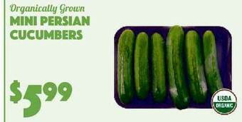 The Food Emporium Mini Persian Cucumbers offer