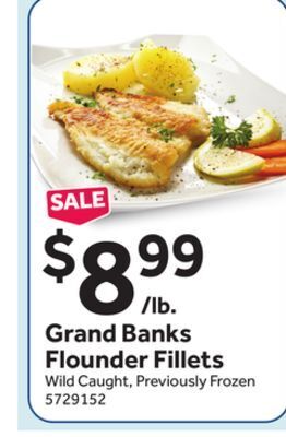 Stop&Shop Grand banks flounder fillets offer