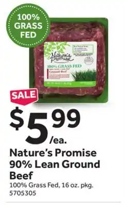 Stop&Shop Nature's promise 90% lean ground beef offer