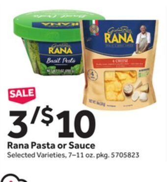 Stop&Shop Rana pasta or sauce offer