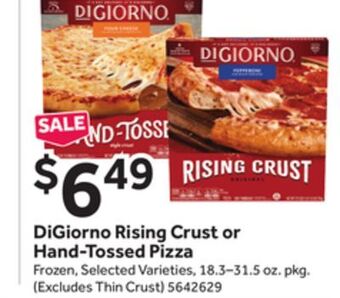 Stop&Shop Digiorno rising crust or hand-tossed pizza offer