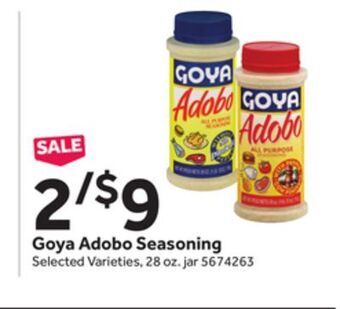 Stop&Shop Goya adobo seasoning offer