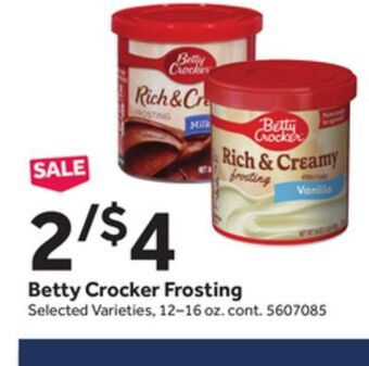 Stop&Shop Betty crocker frosting offer