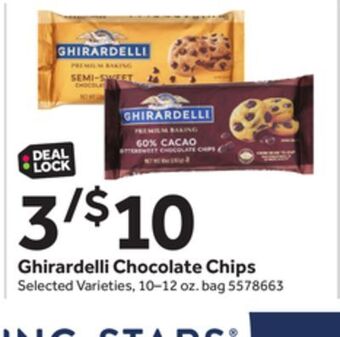 Stop&Shop Ghirardelli chocolate chips offer
