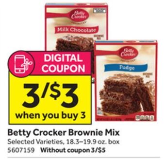 Stop&Shop Betty crocker brownie mix offer