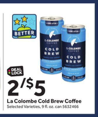 Stop&Shop La colombe cold brew coffee offer