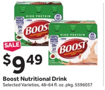 Stop&Shop Boost nutritional drink offer