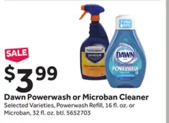 Stop&Shop Dawn powerwash or microban cleaner offer