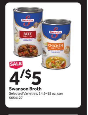 Stop&Shop Swanson broth offer