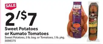 Stop&Shop Sweet potatoes or kumato tomatoes offer
