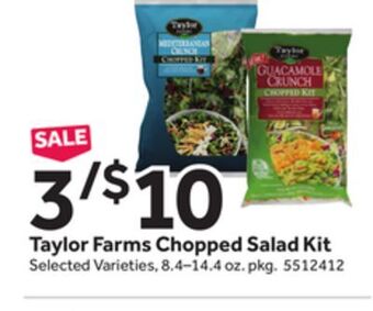 Stop&Shop Taylor farms chopped salad kit offer