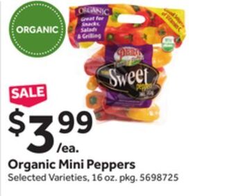 Stop&Shop Organic mini peppers offer