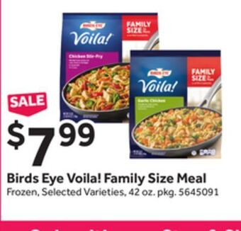Stop&Shop Birds eye voila! family size meal offer