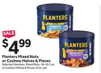 Stop&Shop Planters mixed nuts or cashew halves & pieces offer