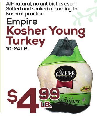 DeCicco & Sons Empire kosher young turkey offer