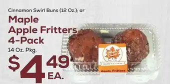 DeCicco & Sons Maple apple fritters 4-pack, 14 oz. pkg offer